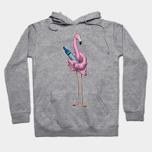 Flamingo Pupil Crayon School Hoodie